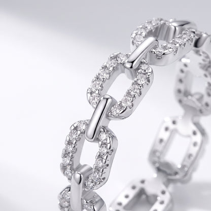 Chainlove Moissanite Eternity Ring