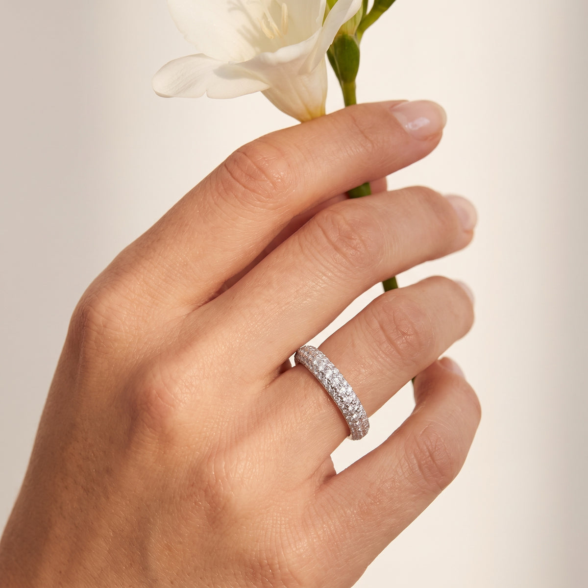 Rightful Moissanite Eternity Ring