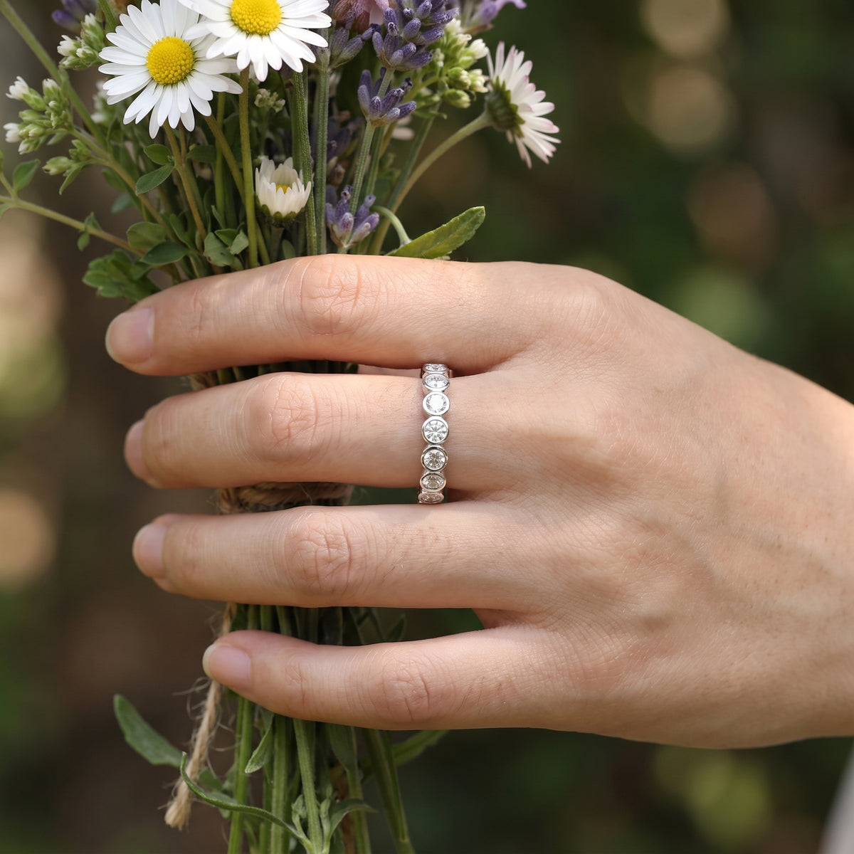 Emergence Moissanite Eternity Ring