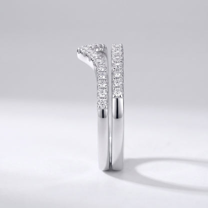 Cradle Moissanite Band Ring