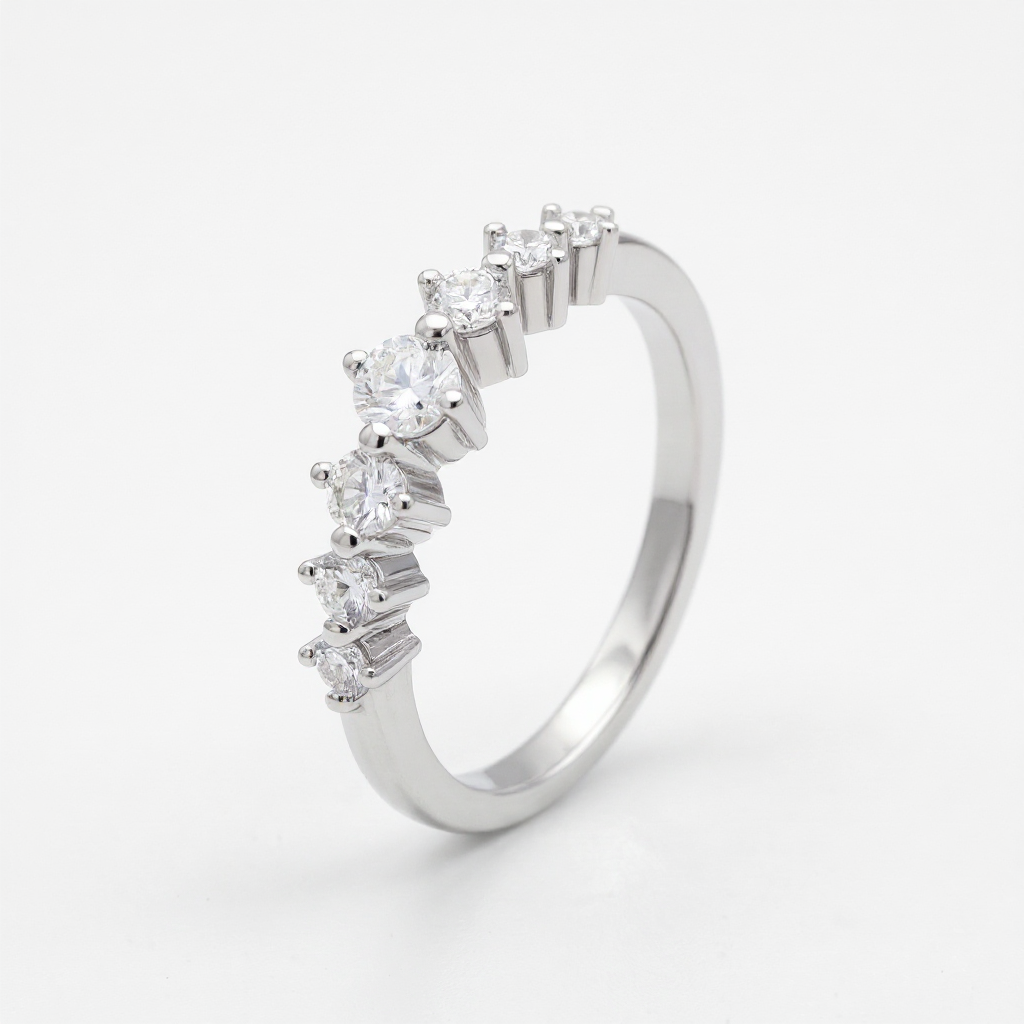 Coroncina Moissanite Eternity Ring