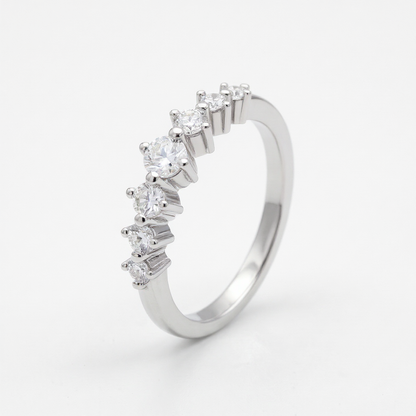 Coroncina Moissanite Eternity Ring