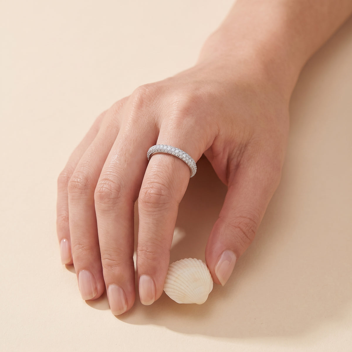 Rightful Moissanite Eternity Ring