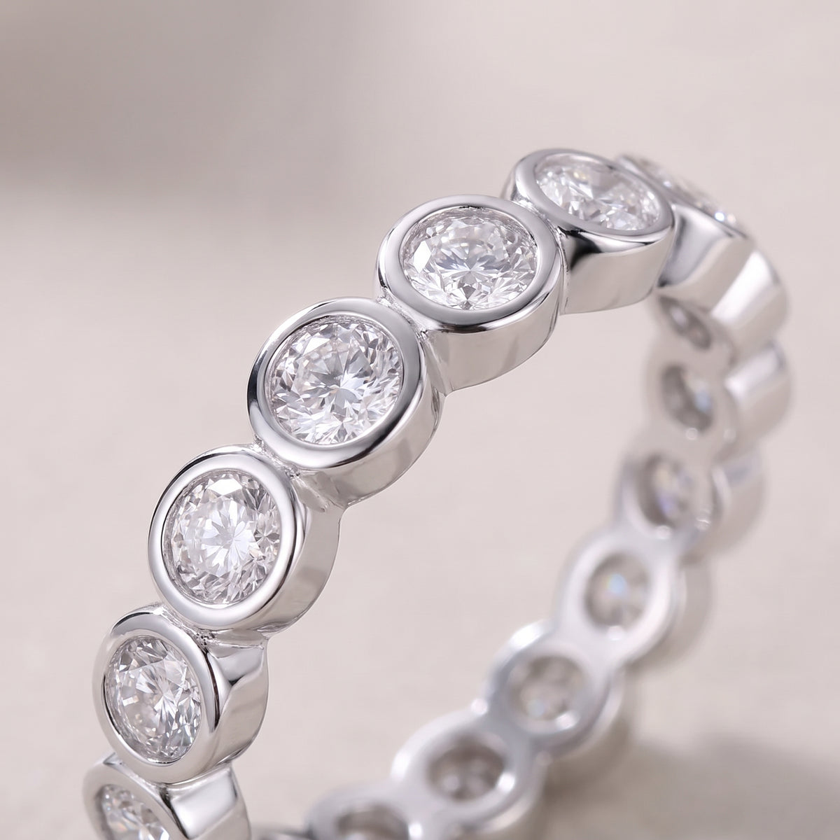 Emergence Moissanite Eternity Ring