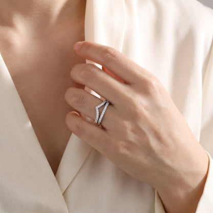 Cradle Moissanite Band Ring